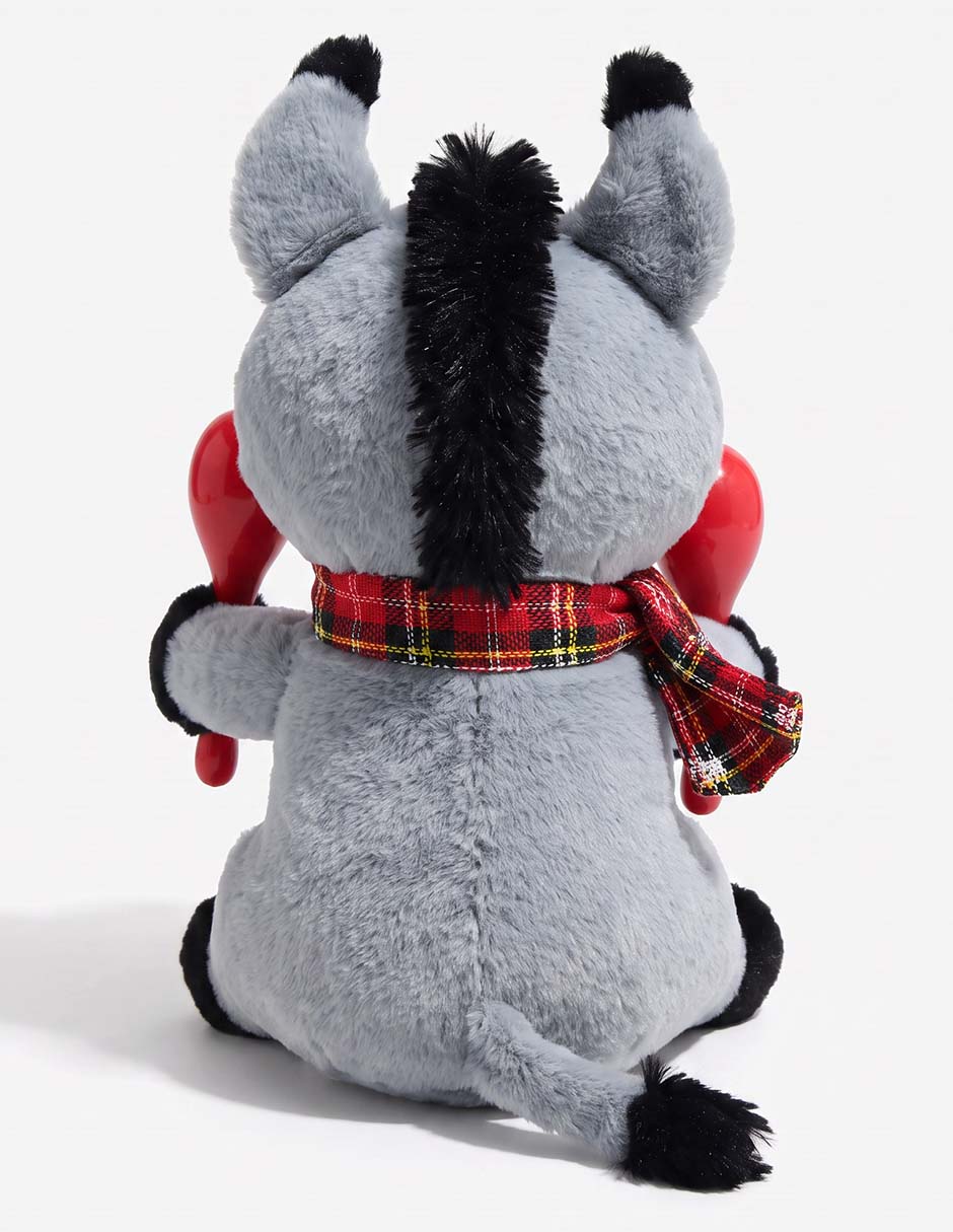 Peluche navideño de burro de 15 cm Peluche navideño de burro de 15 cm
