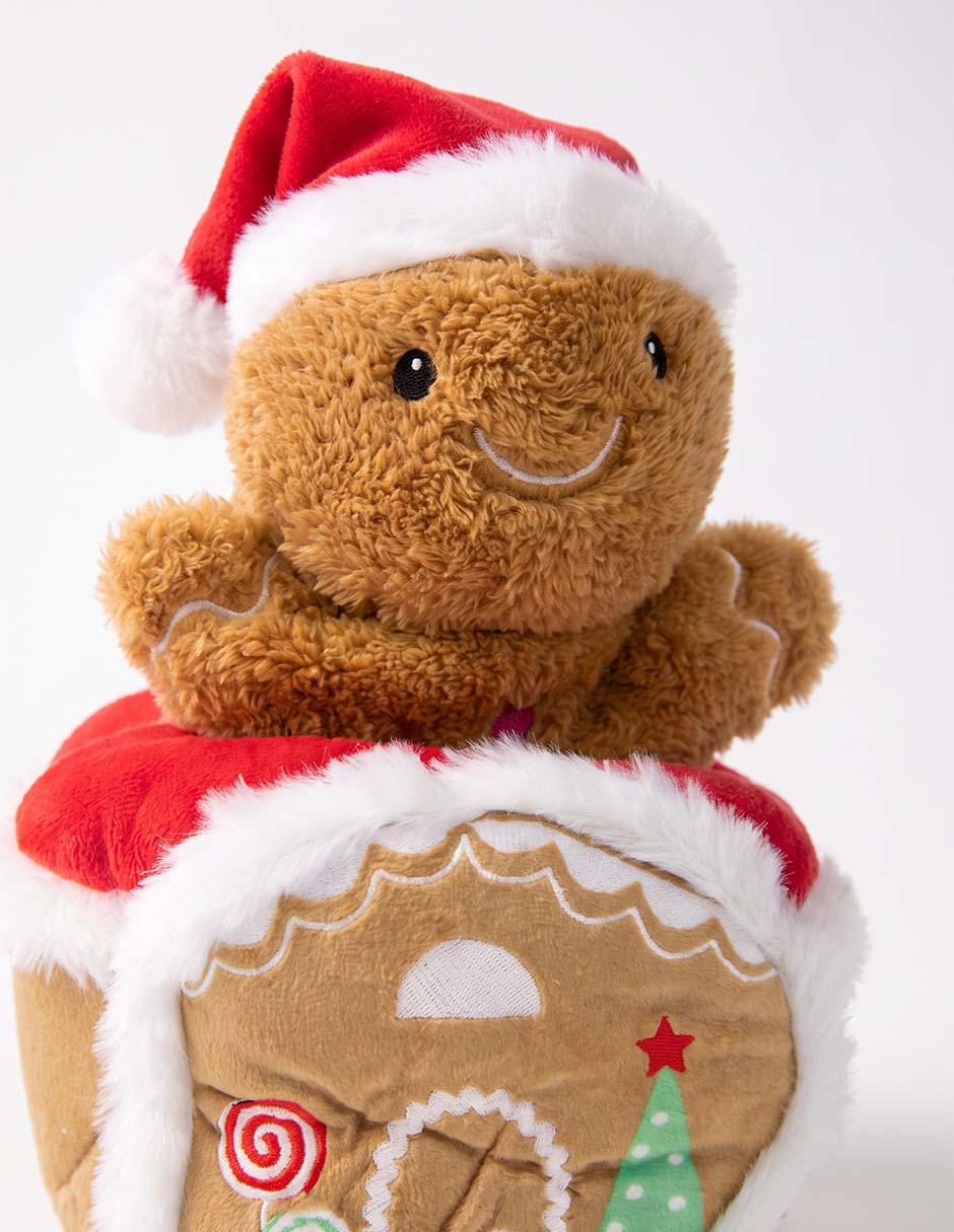 Peluche de casa de jengibre de 29 cm