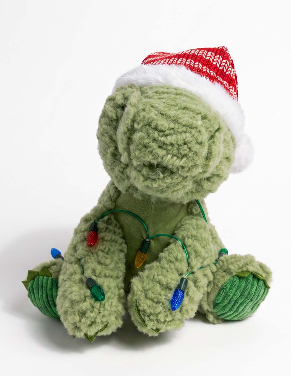Peluche navideño de dinosaurio de 24 cm 1