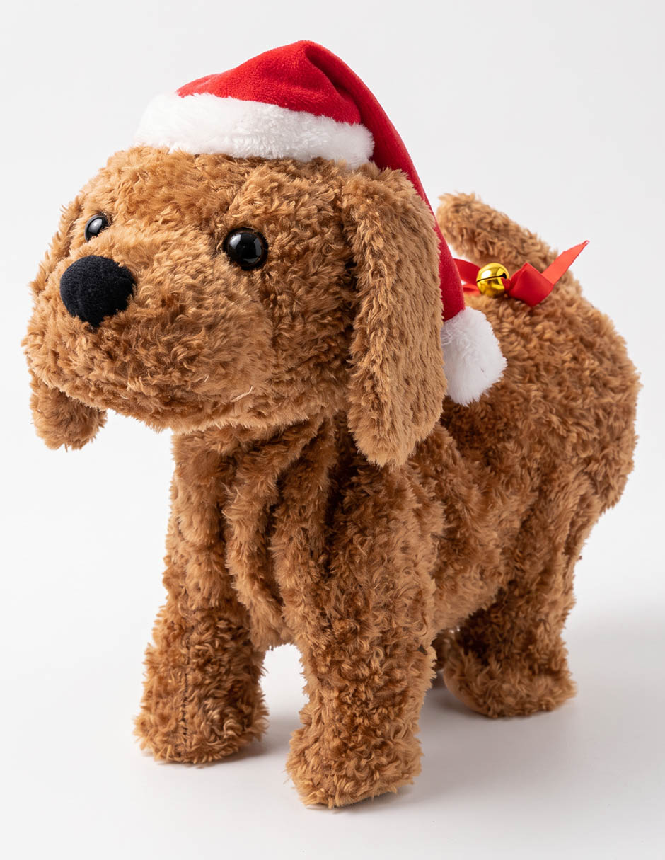 Peluche de perro navideño de 25 cm 1