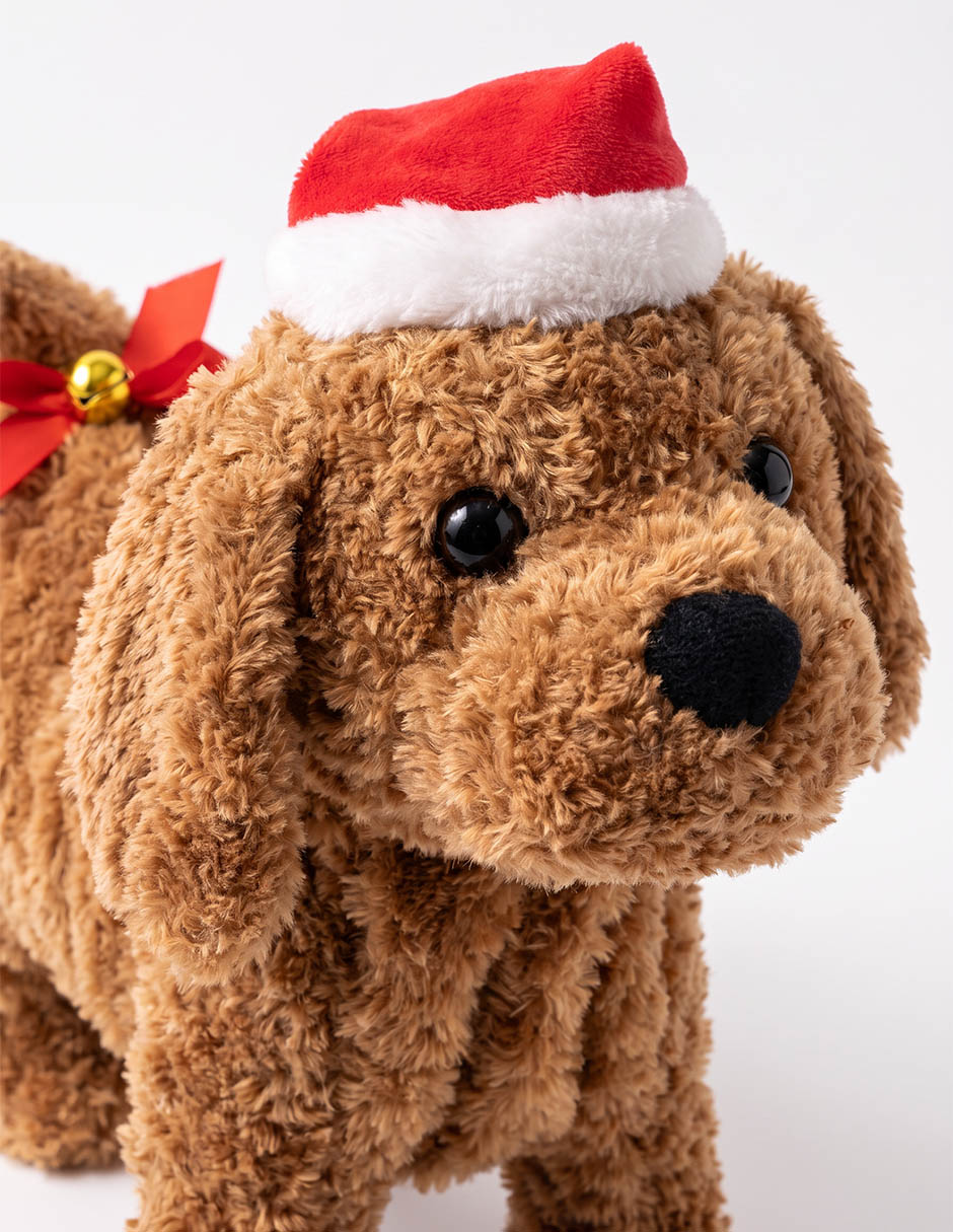 Peluche de perro navideño de 25 cm Peluche de perro navideño de 25 cm