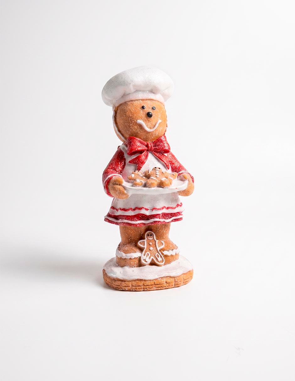 Figura decorativa de muñeco jengibre