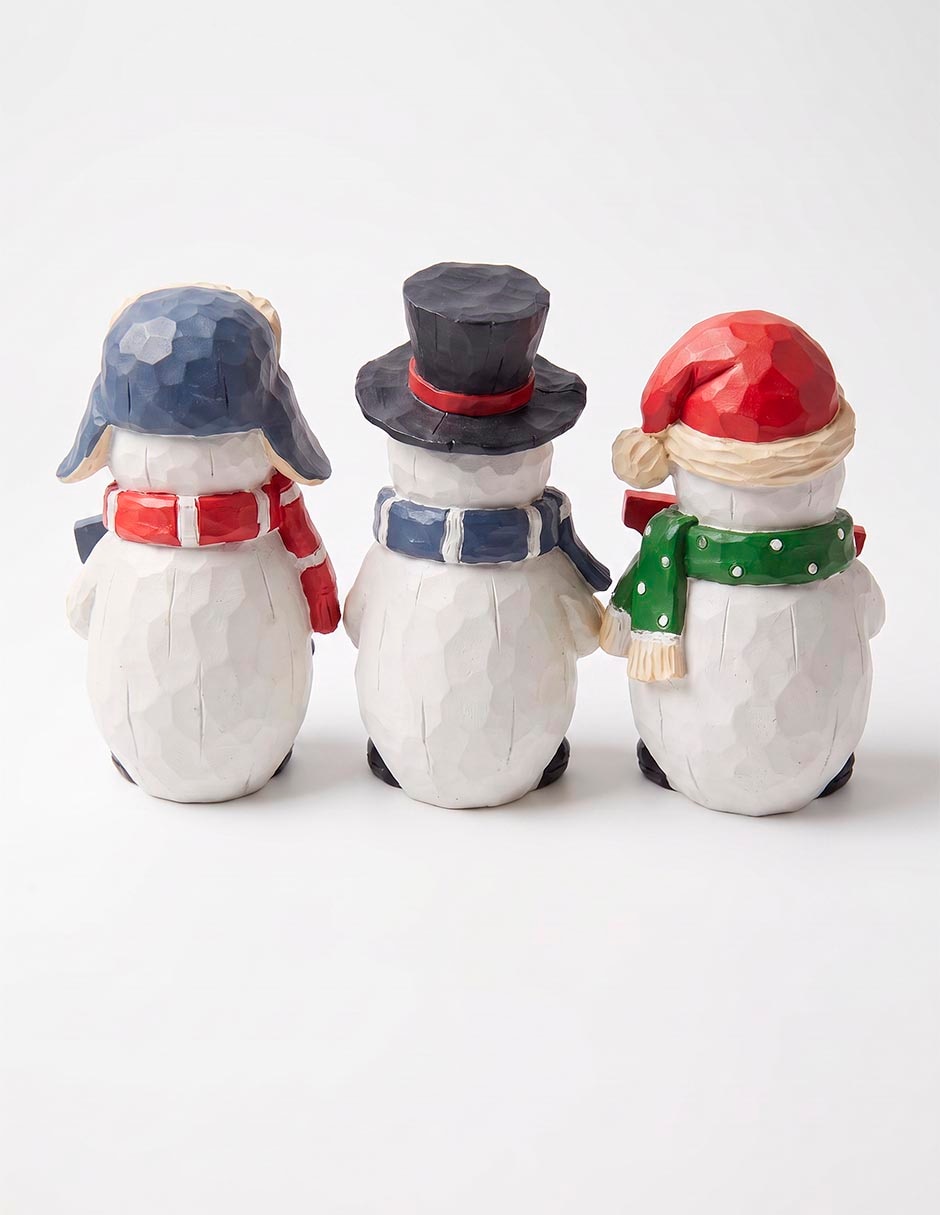 Figura decorativa navideña de muñeco de nieve 3