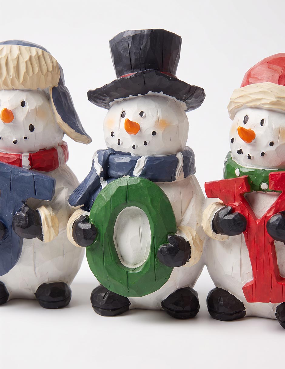 Figura decorativa navideña de muñeco de nieve 2