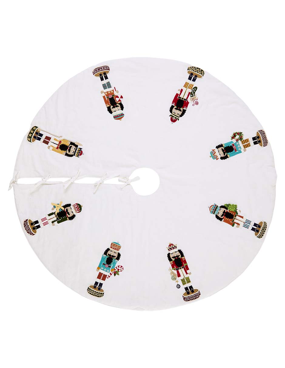 Pie de árbol estampado navideño Pie de árbol estampado navideño