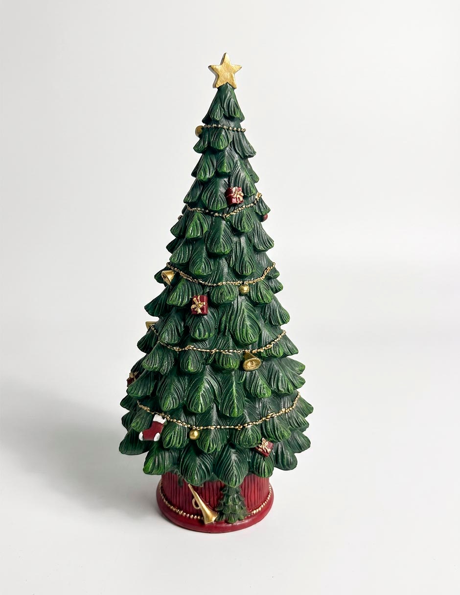 Figura decorativa navideña de árbol