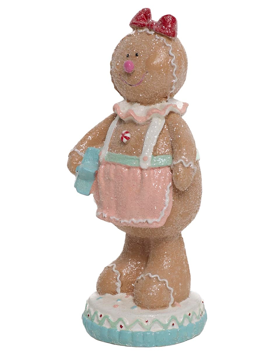 Figura decorativa navideña de galleta de jengibre 4