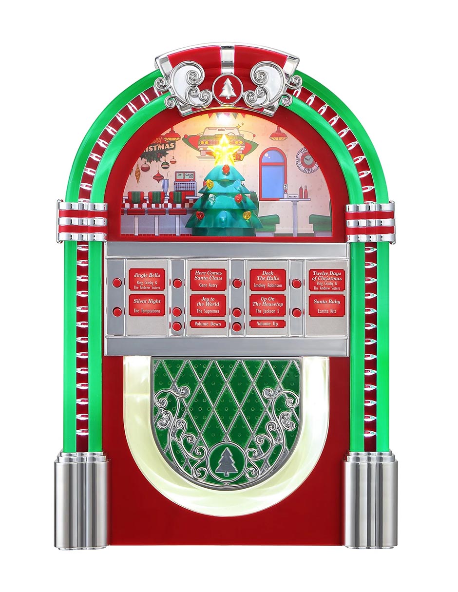Figura decorativa navideña de rocola mr christmas 2