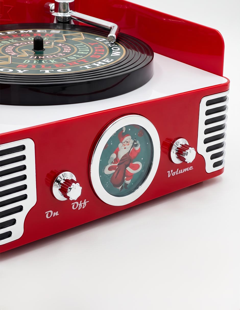 Figura decorativa radio Navidad Mr Christmas 2