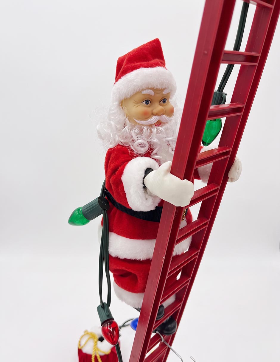 Figura decorativa escalera Santa Claus Mr Christmas 2