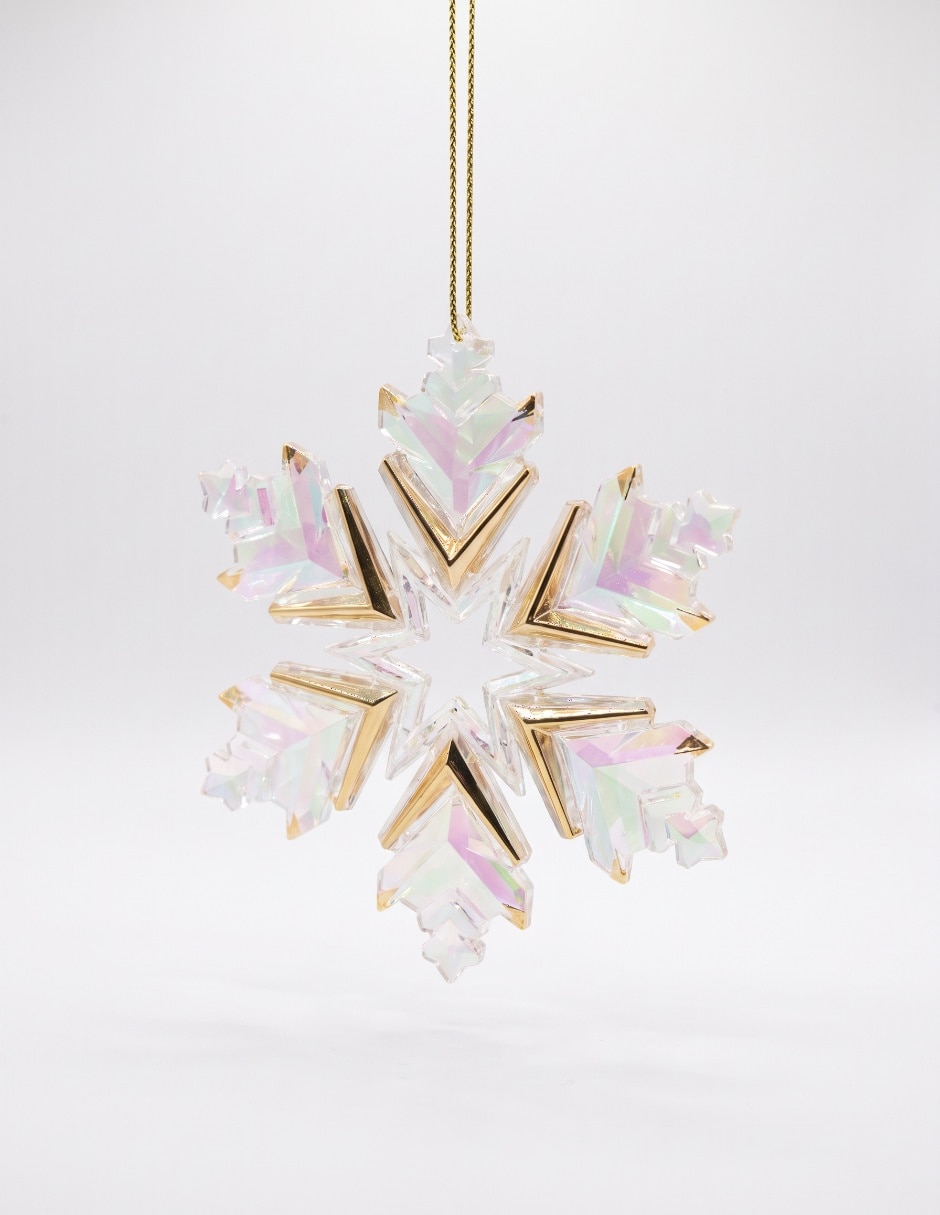 Ornamento navideño copo de nieve Metallic Ornamento navideño copo de nieve Metallic