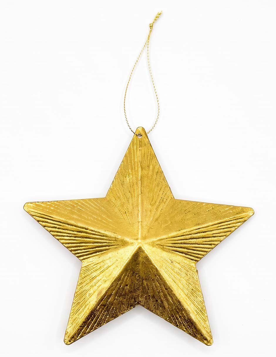 Ornamento navideño estrella Metallic 2