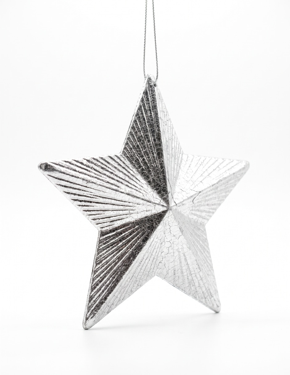Ornamento navideño estrella Metallic 2