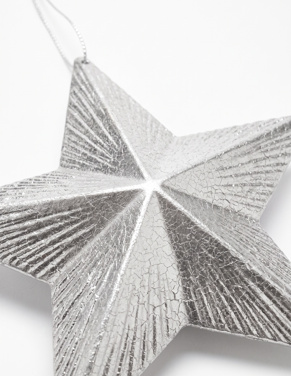 Ornamento navideño estrella Metallic 3