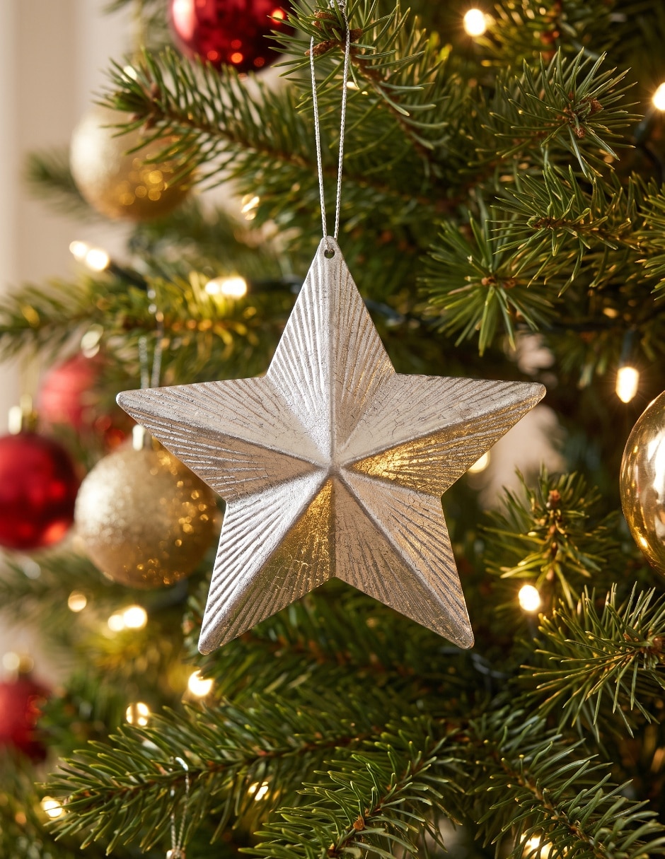 Ornamento navideño estrella Metallic 4