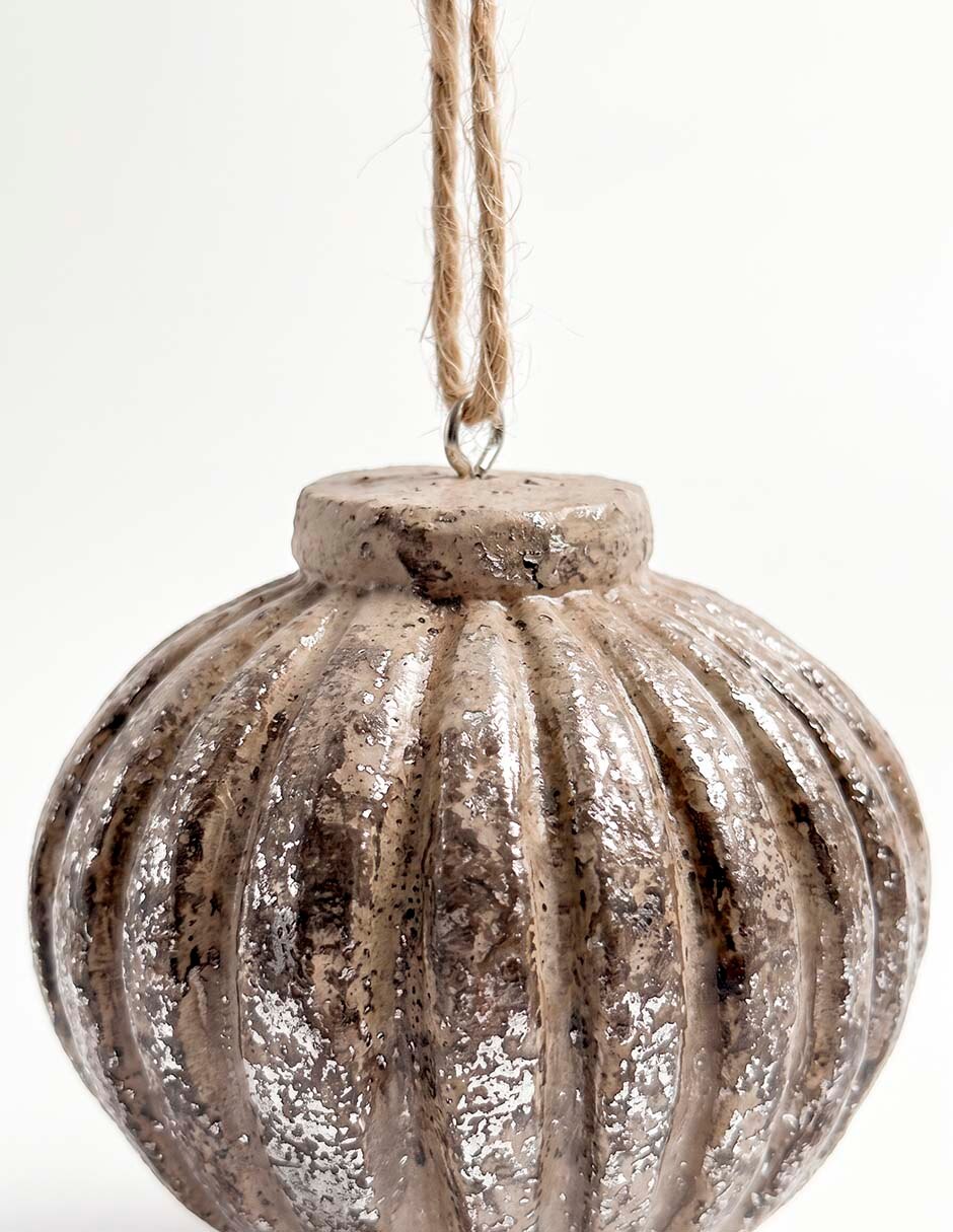 Ornamento navideño cebolla Metallic 2