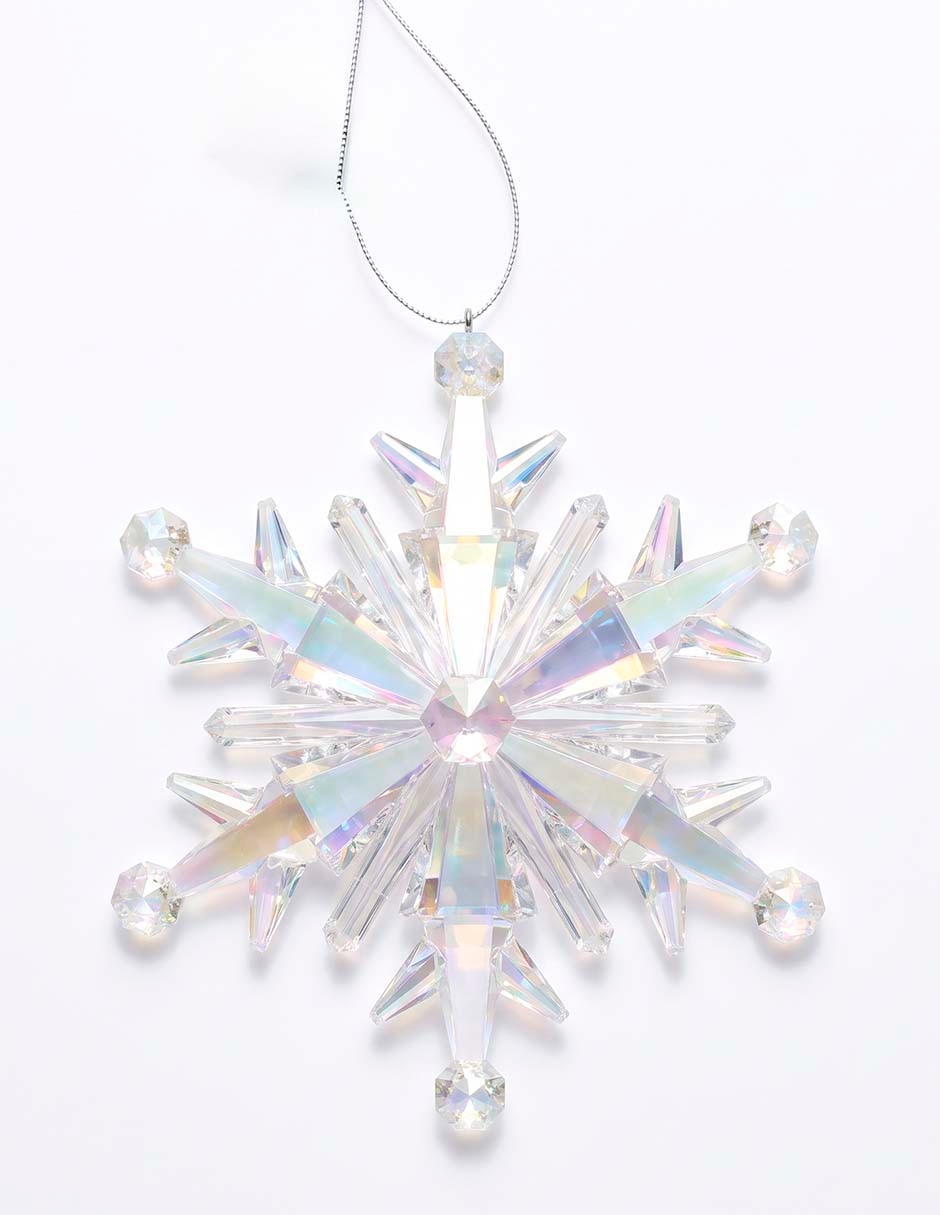 Ornamento navideño copo de nieve