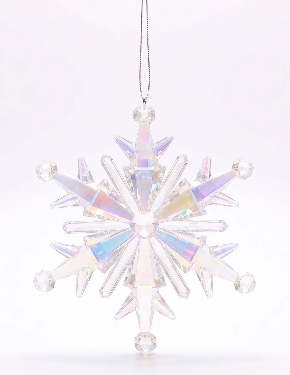 Ornamento navideño copo de nieve 5