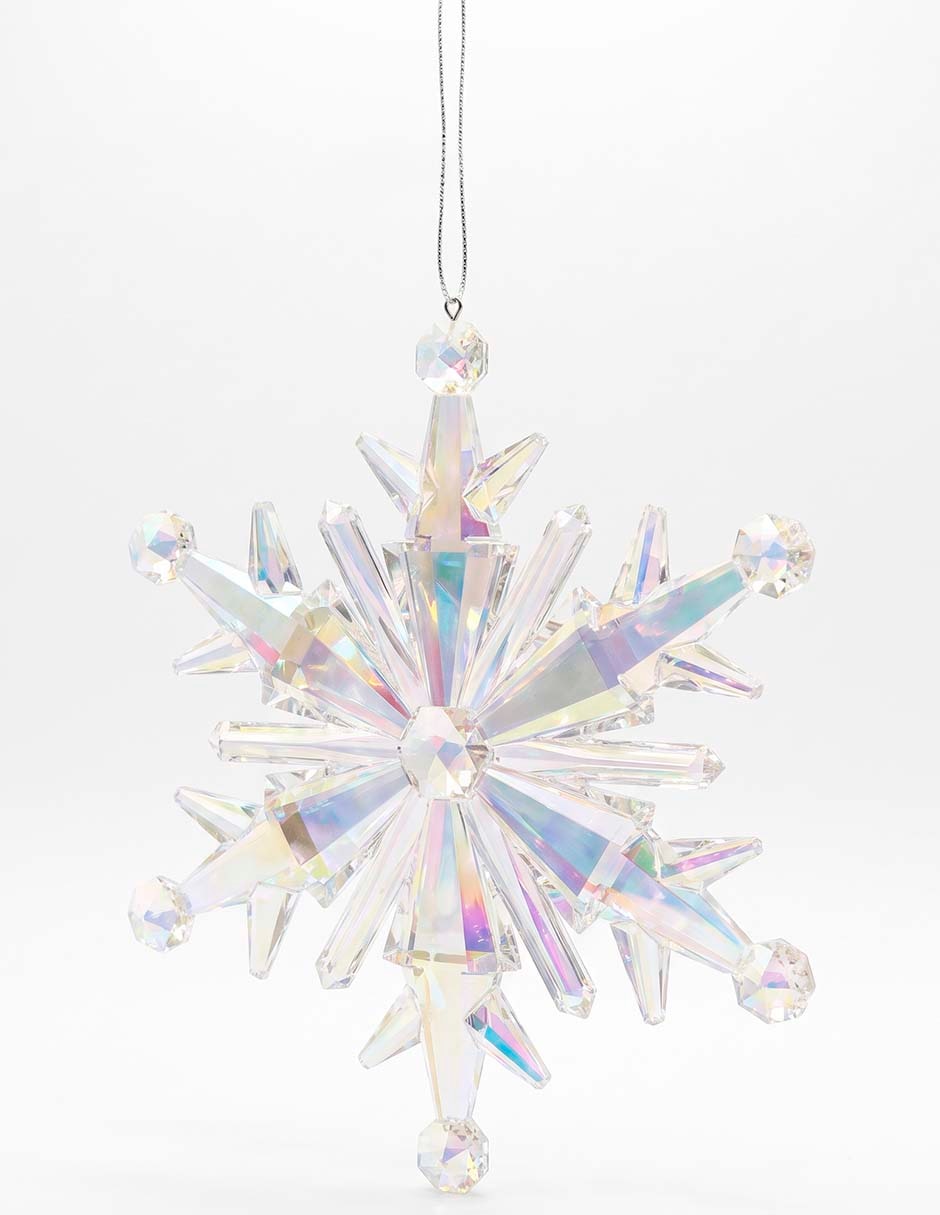 Ornamento navideño copo de nieve 4