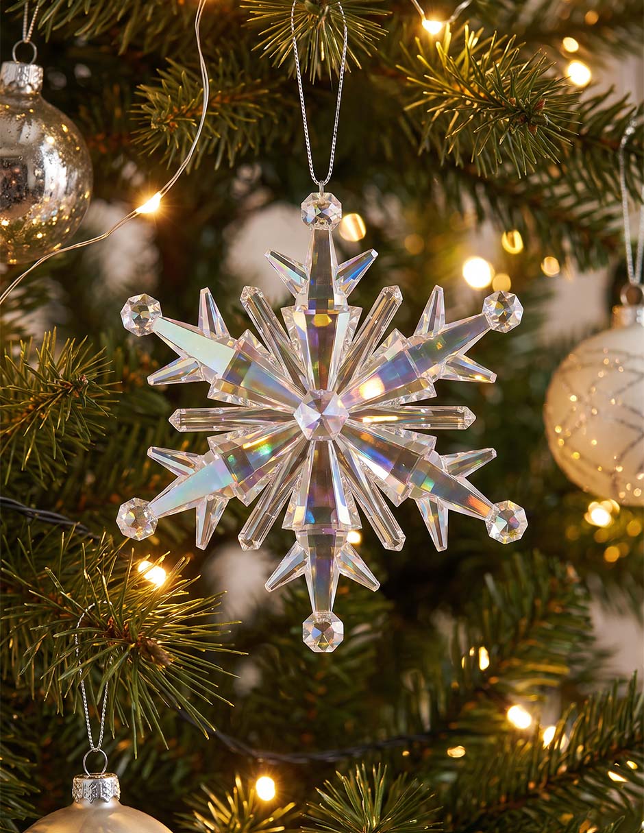 Ornamento navideño copo de nieve 2