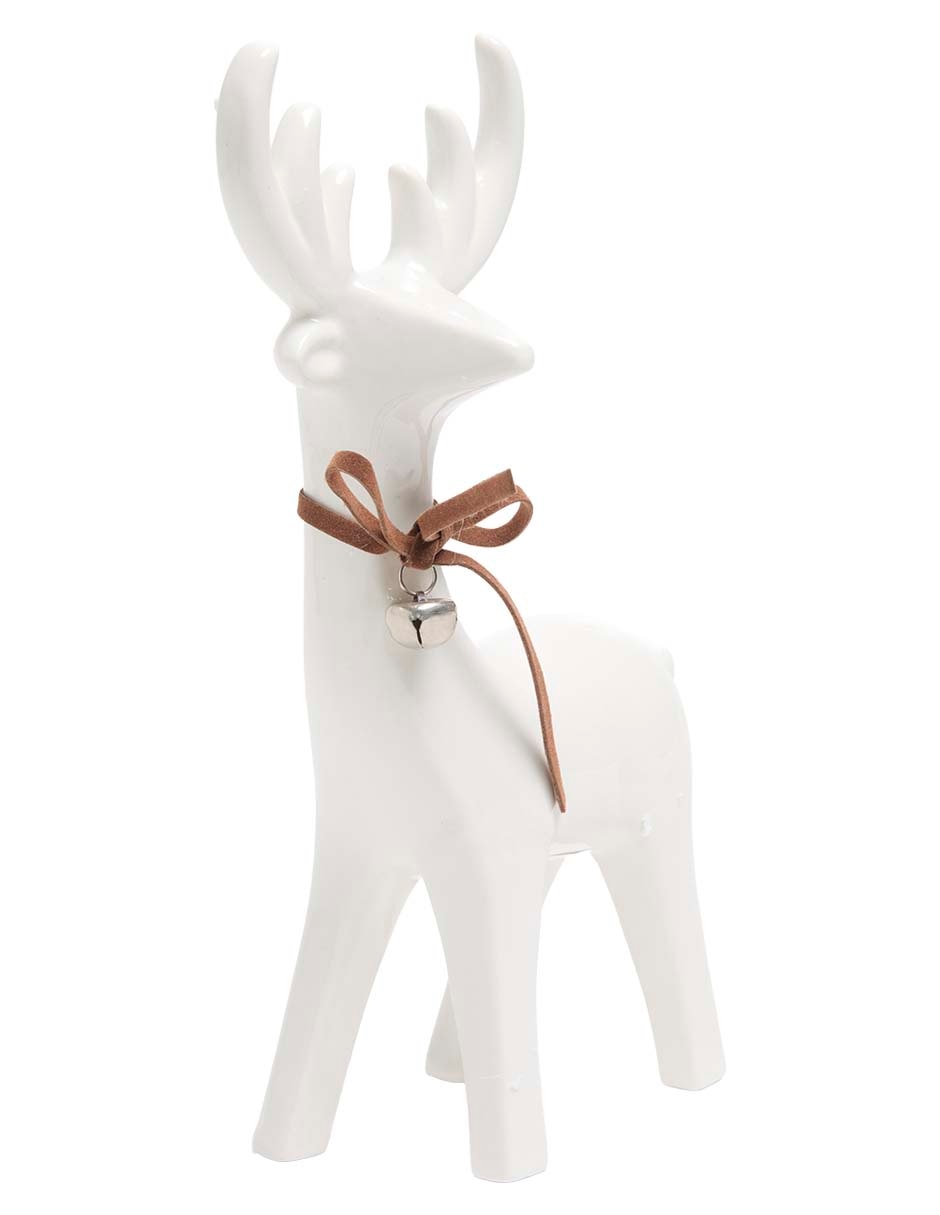 Figura decorativa de reno de porcelana 2