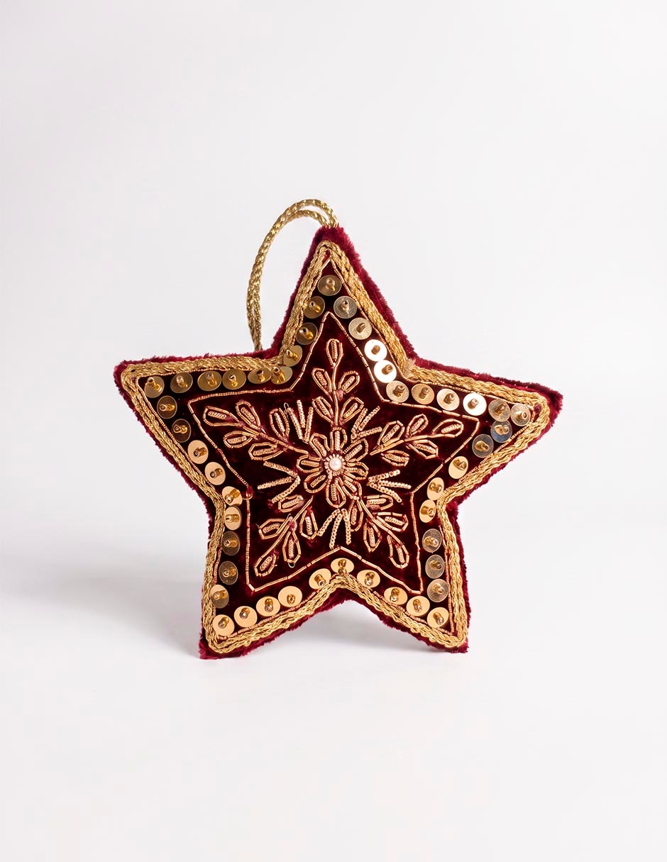 Ornamento navideño de estrella
