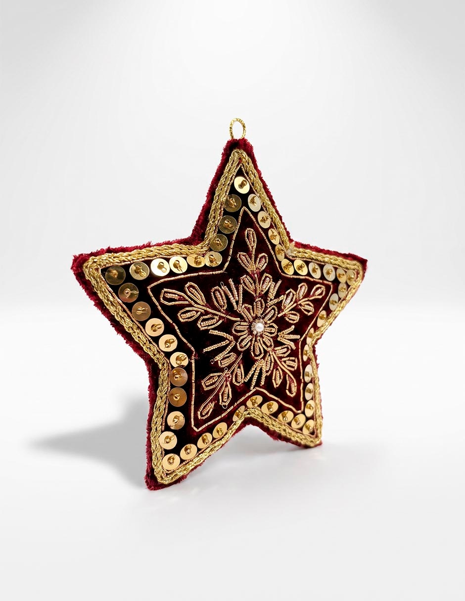 Ornamento navideño de estrella 3