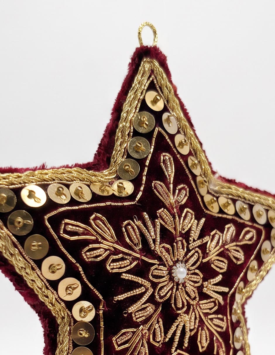 Ornamento navideño de estrella 2