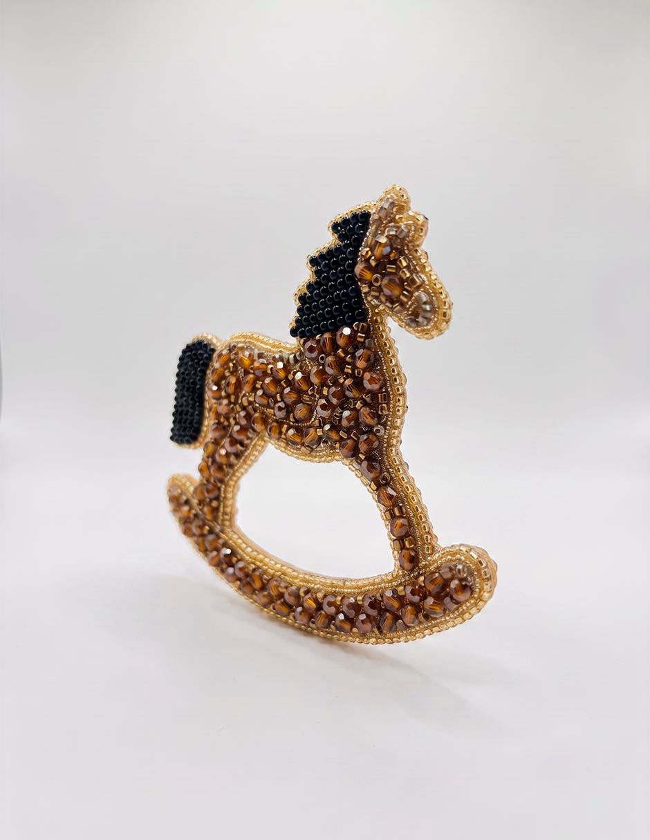 Ornamento navideño caballo 3