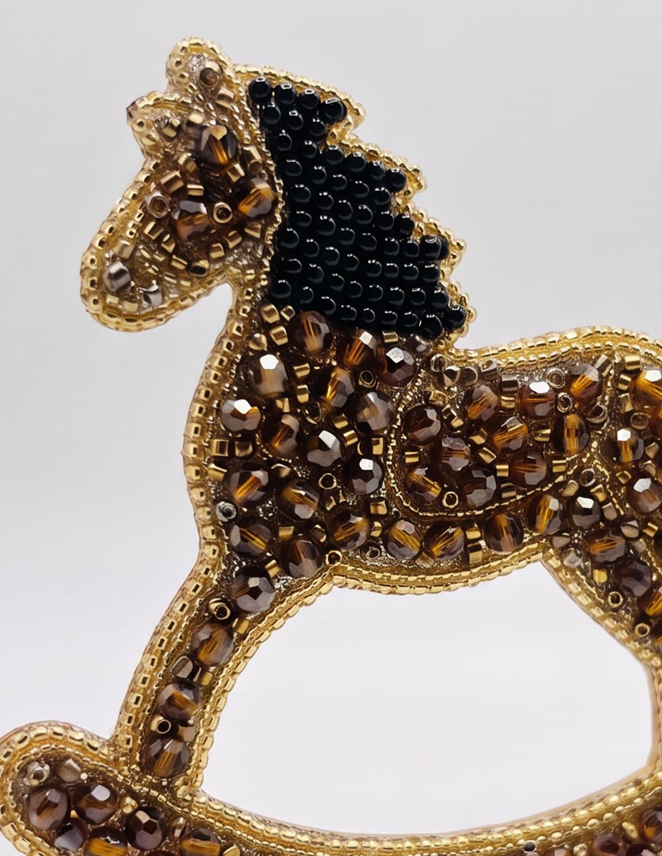 Ornamento navideño caballo 2