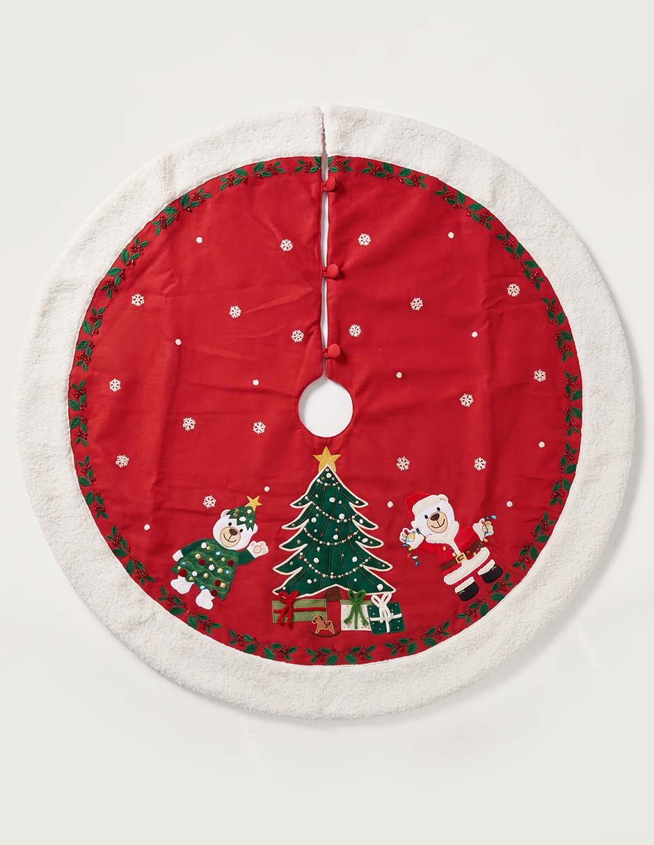 Pie de árbol navideño