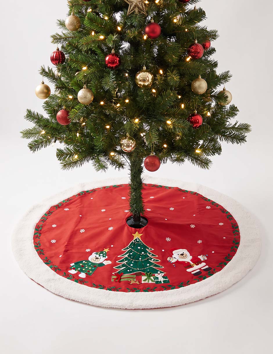 Pie de árbol navideño 2