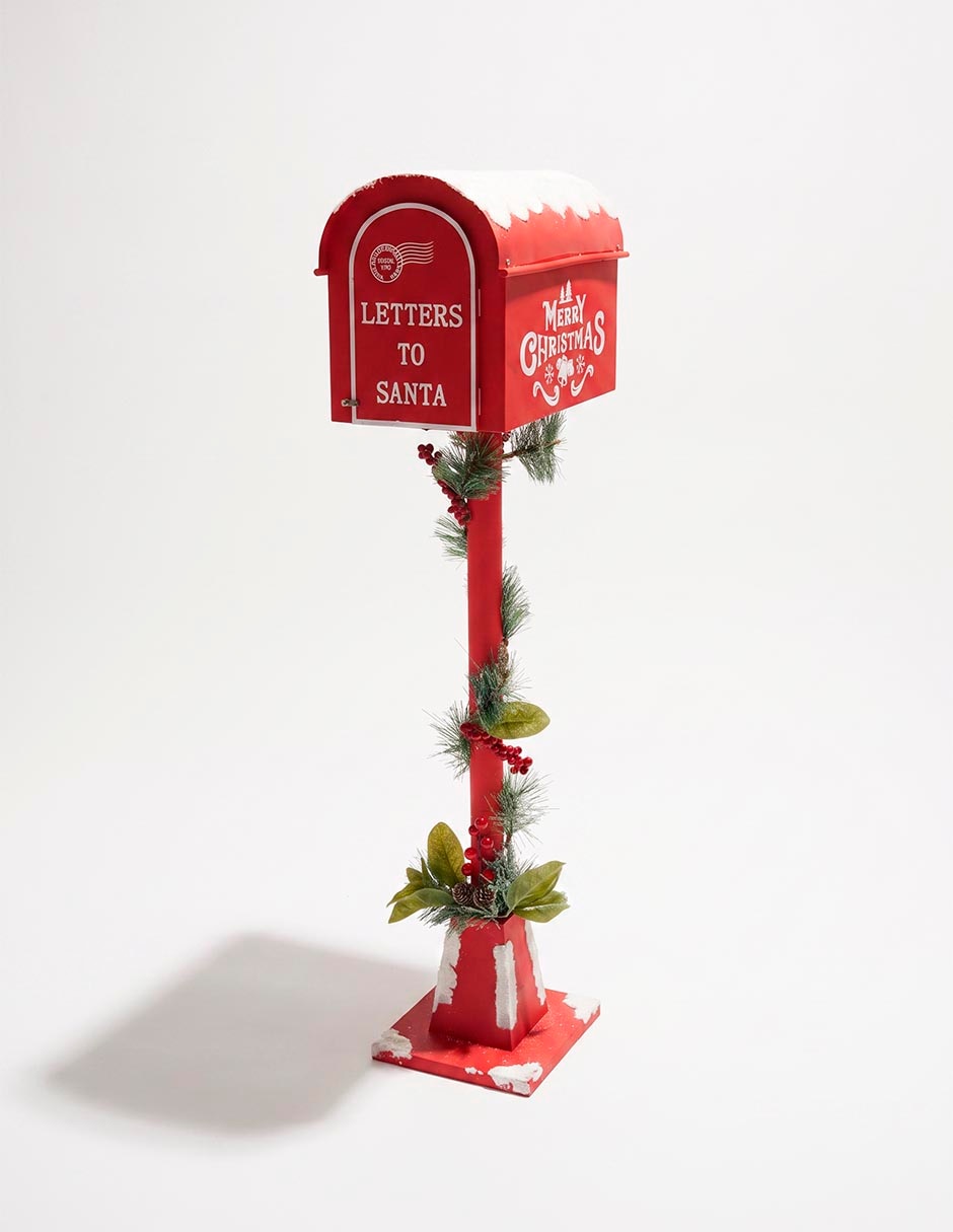 Figura decorativa navideña de buzón