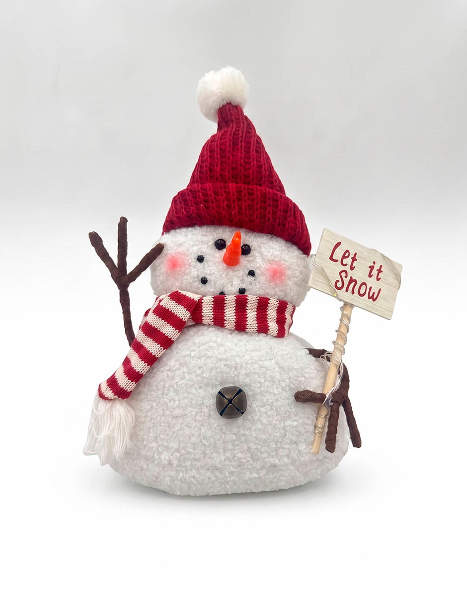 Figura decorativa de muñeco nieve 1