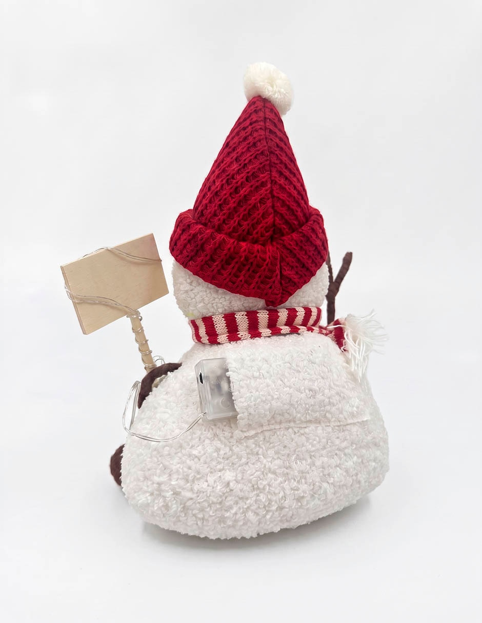 Figura decorativa de muñeco nieve 2