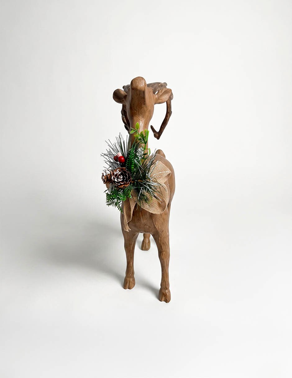 Figura decorativa navideña de reno