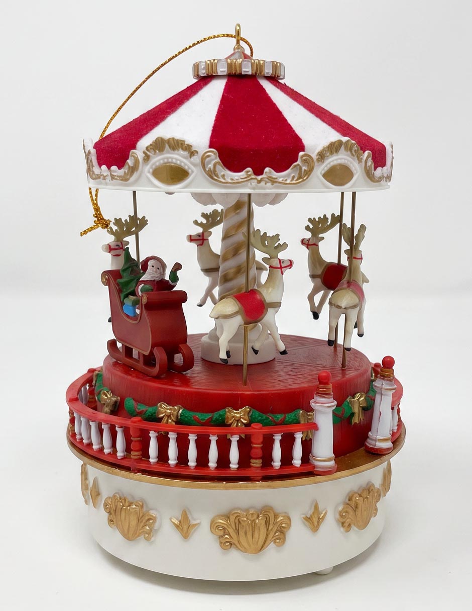 Ornamento navideño de carrusel mr christmas