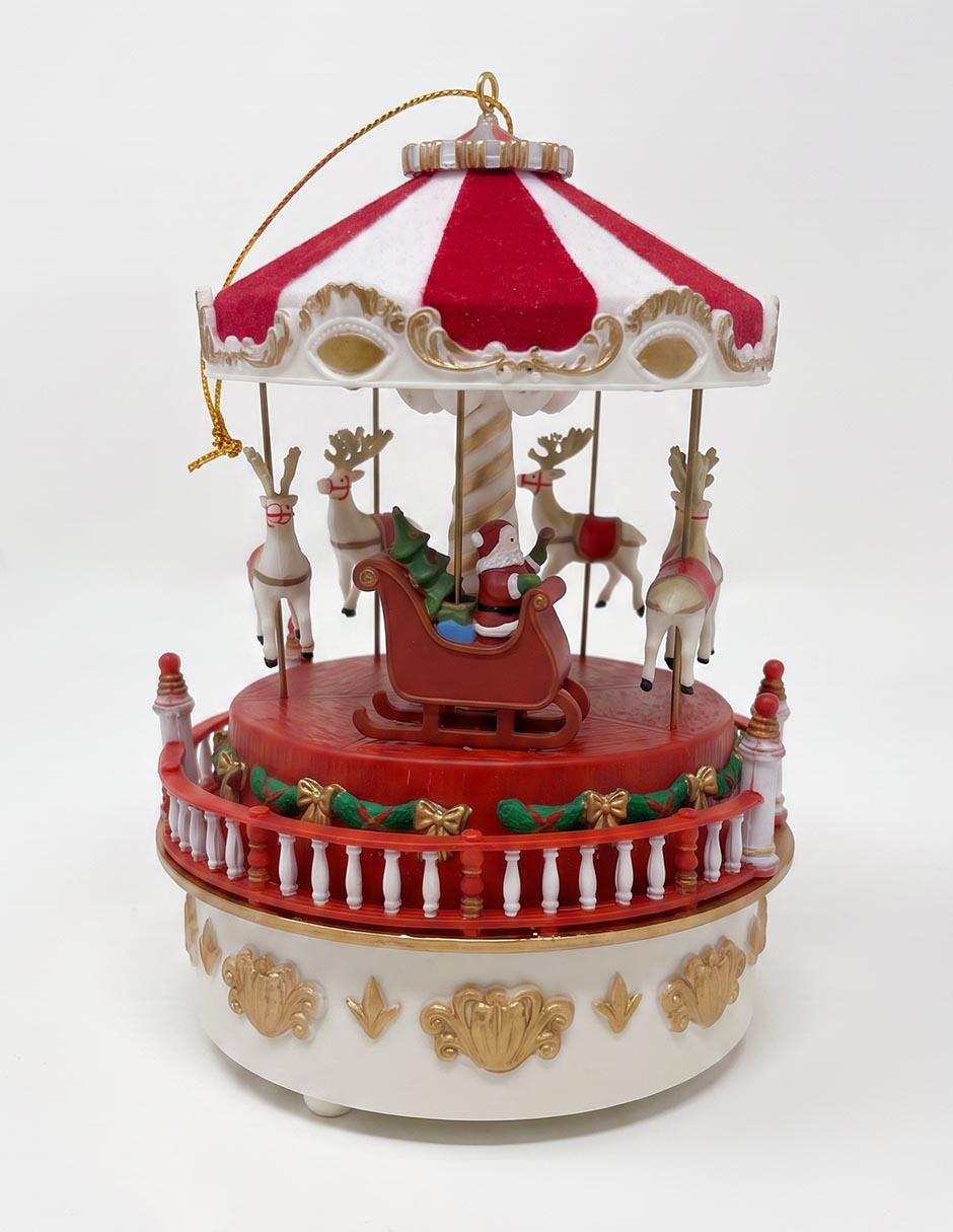 Ornamento navideño de carrusel mr christmas 3