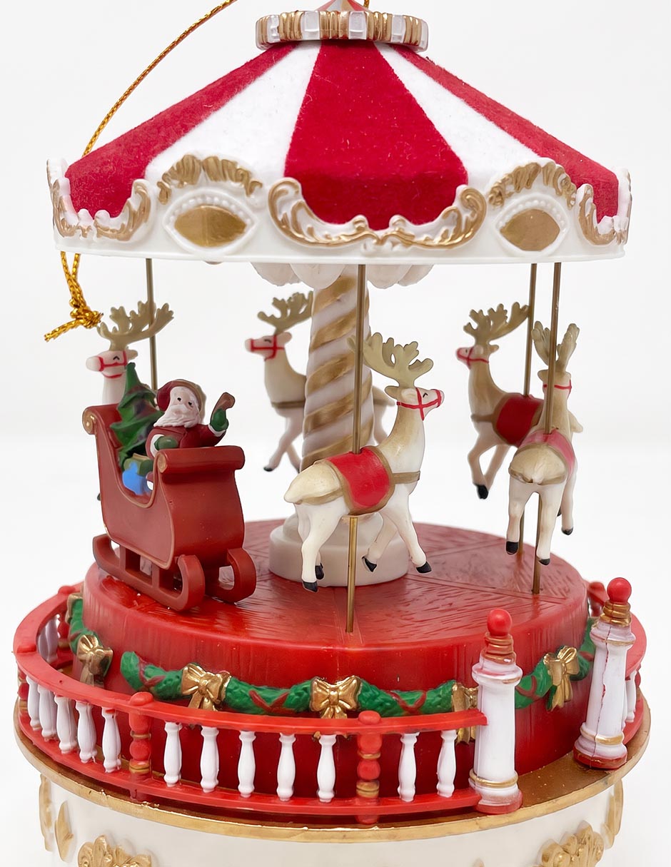 Ornamento navideño de carrusel mr christmas 2