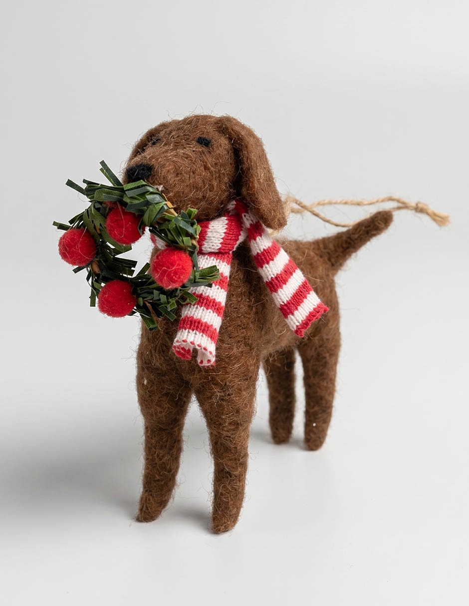 Ornamento navideño perro 1