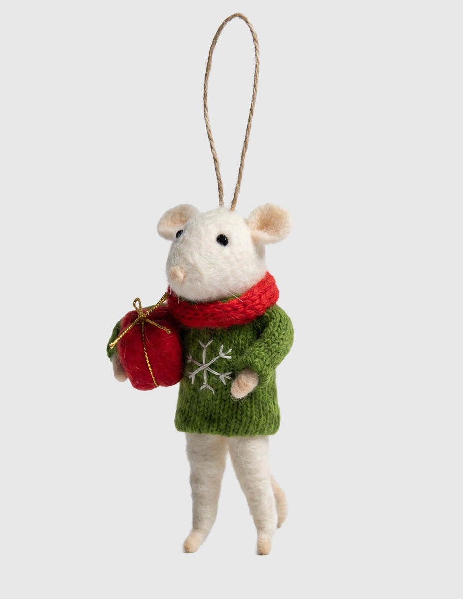 Ornamento navideño de ratón 2