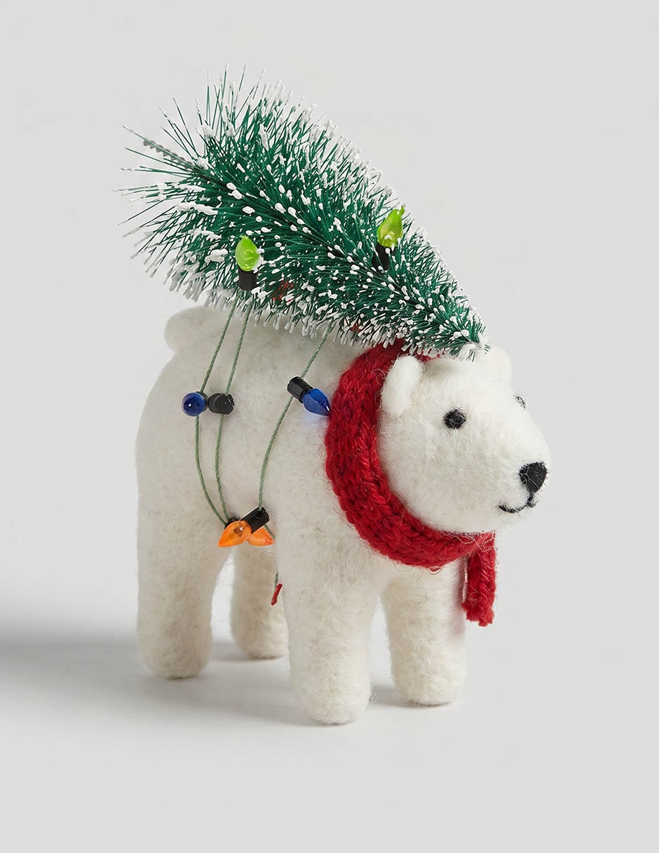 Ornamento navideño oso 1