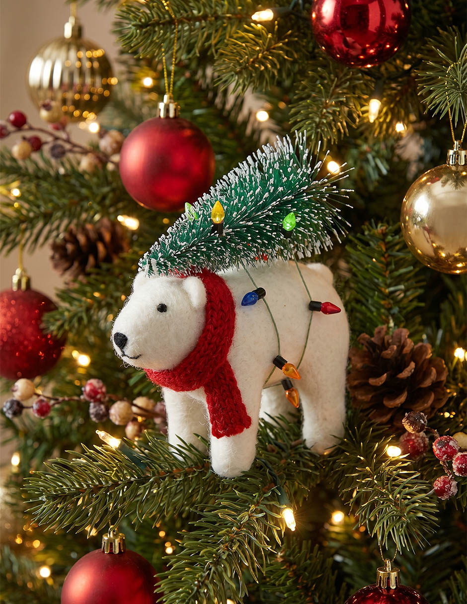 Ornamento navideño oso 4