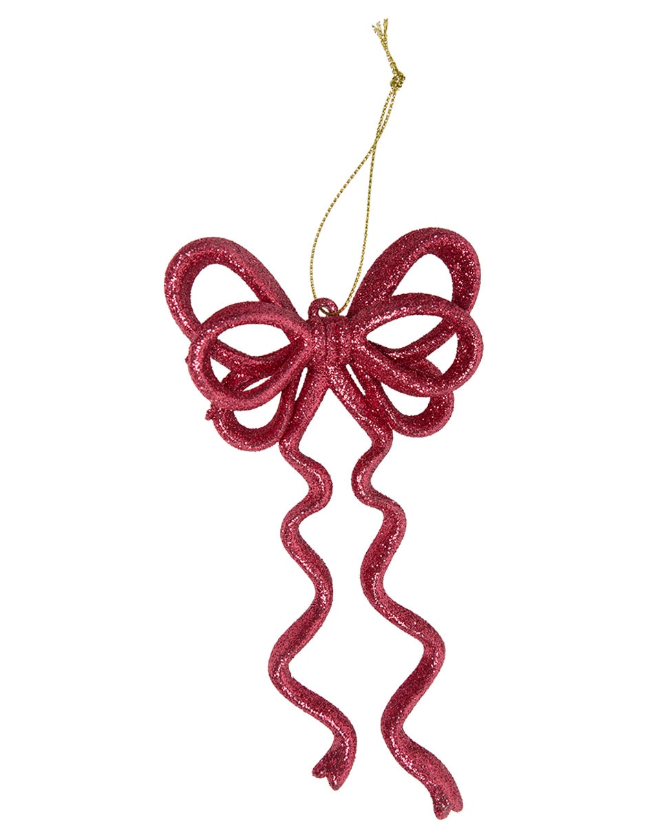 Ornamento navideño de moño 1