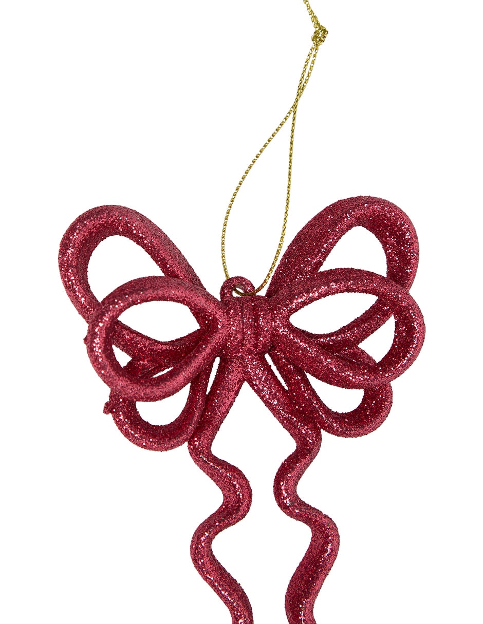 Ornamento navideño de moño
