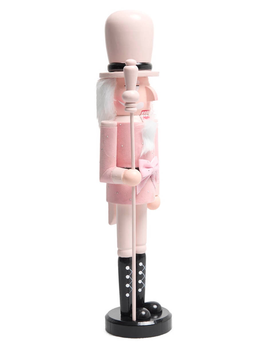 Figura decorativa navideña de cascanueces de madera 3