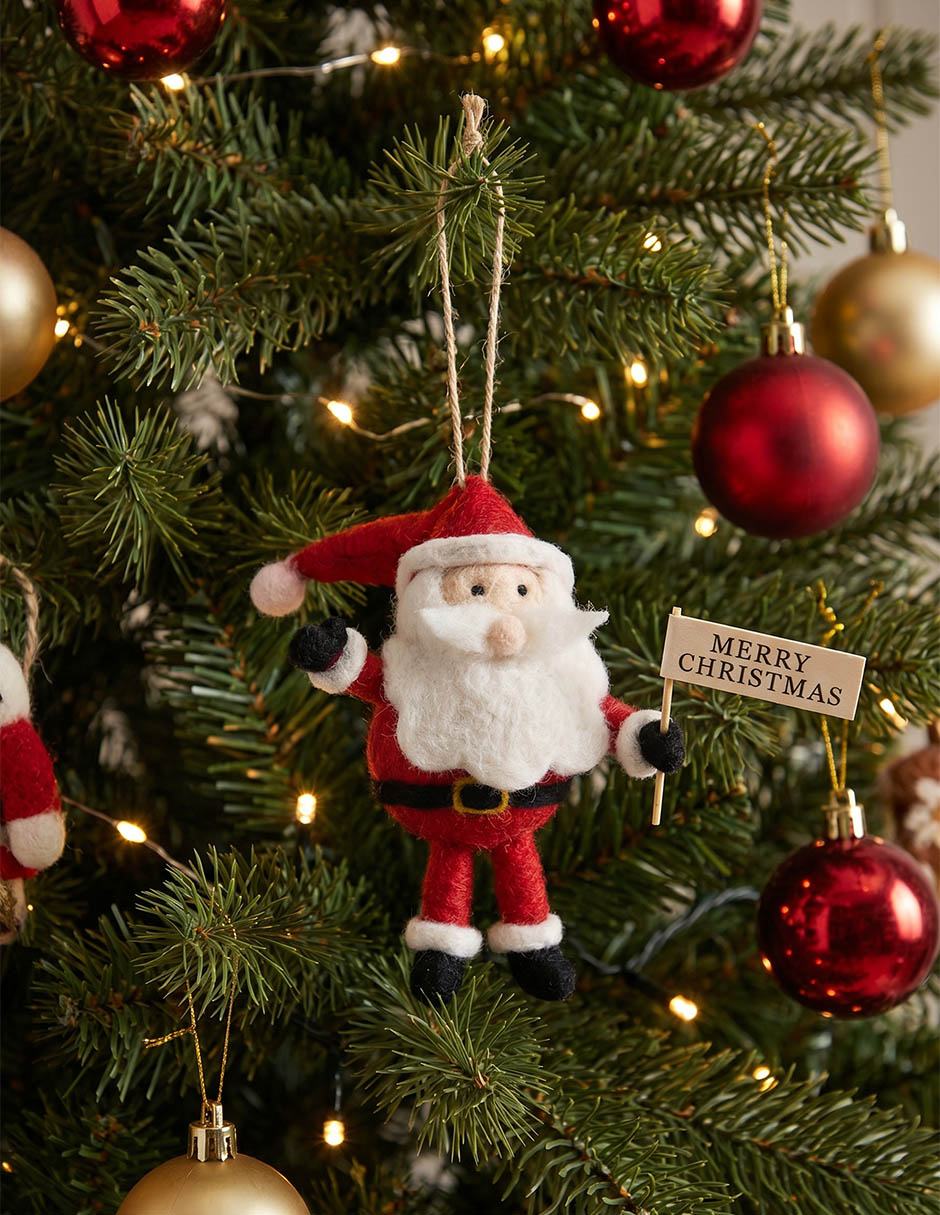 Ornamento santa claus Roja
