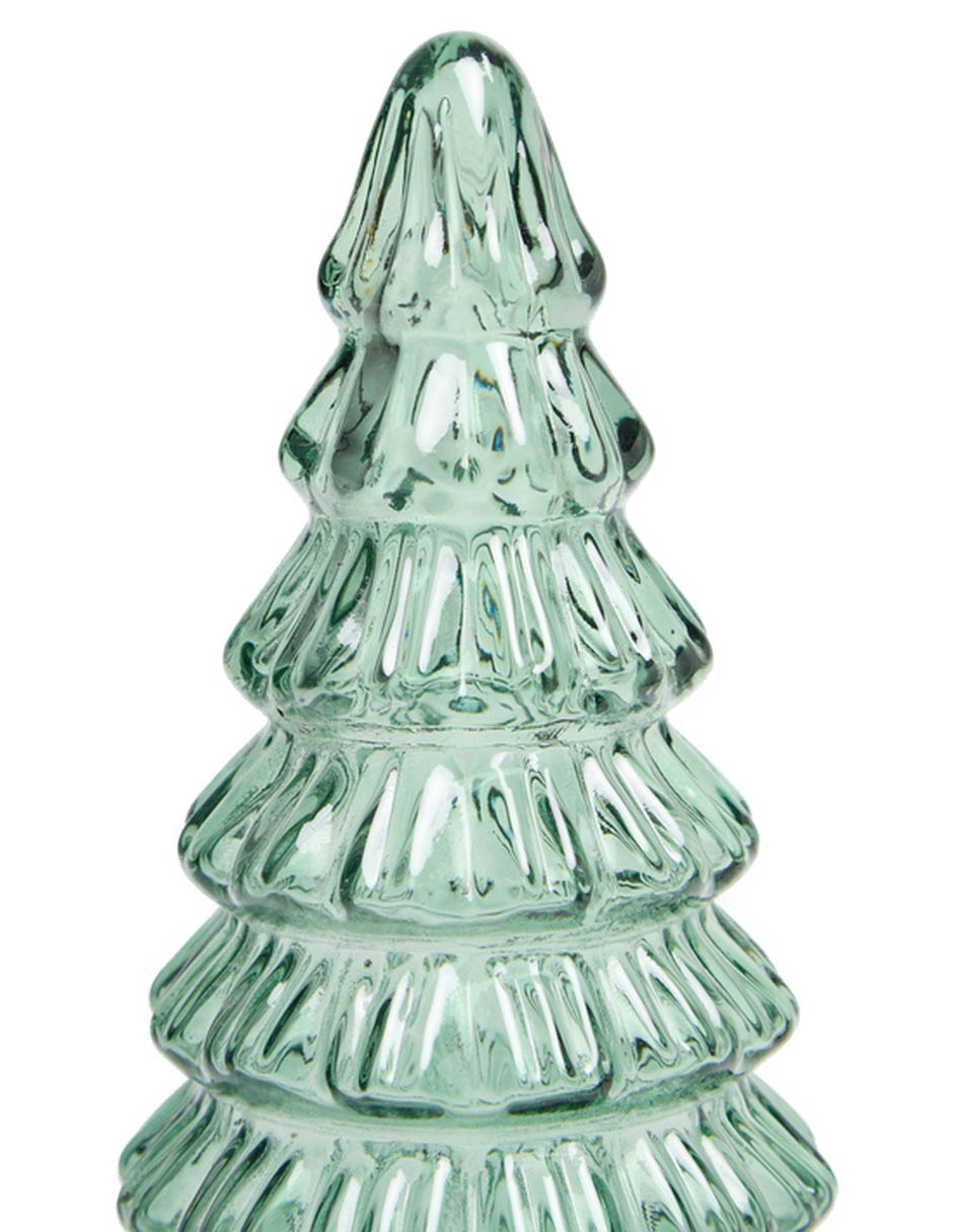 Figura decorativa de árbol navidad de vidrio 3