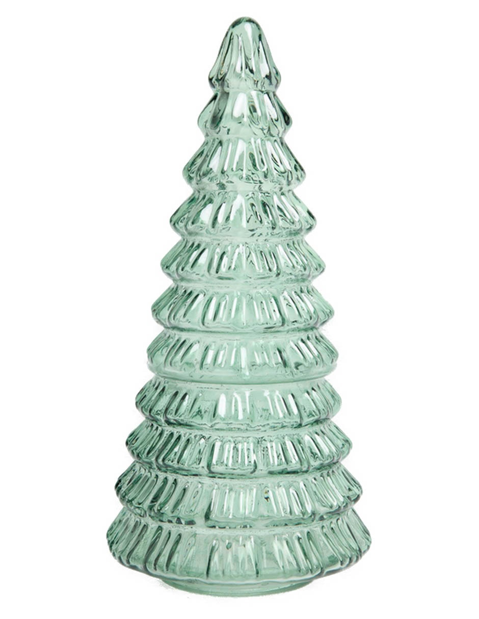 Figura decorativa de árbol navidad de vidrio 1