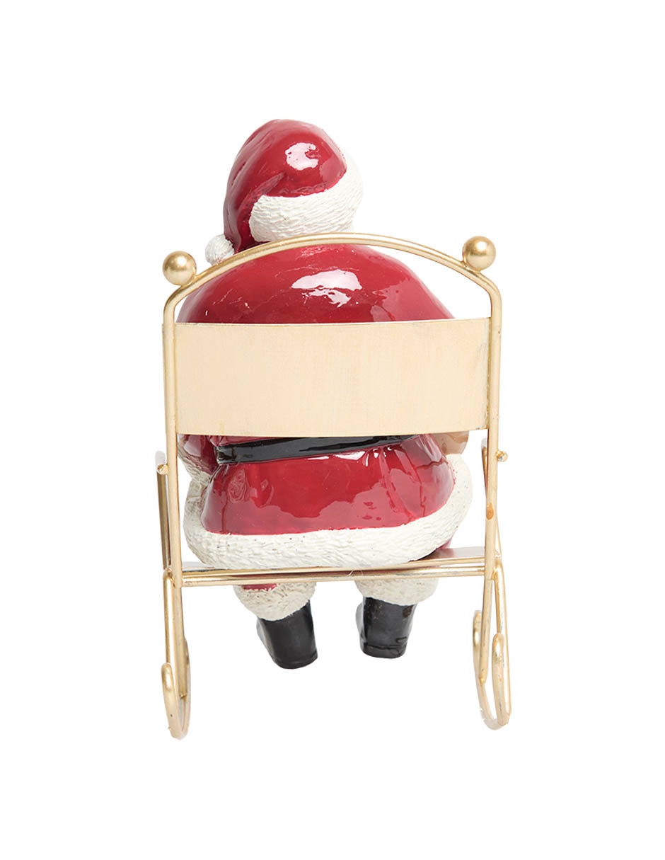 Figura decorativa de Santa Claus de resina 3